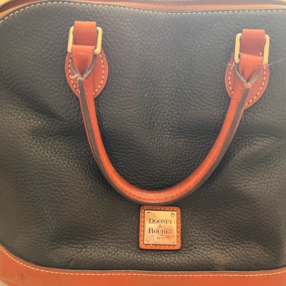 Dooney & Bourke Handbags - Dooney & Bourke Red and Brown Leather Handbag